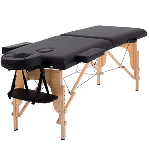 Massage Table Massage Bed Spa Bed 84 Inches Long Portable 2 Folding W/Carry C...