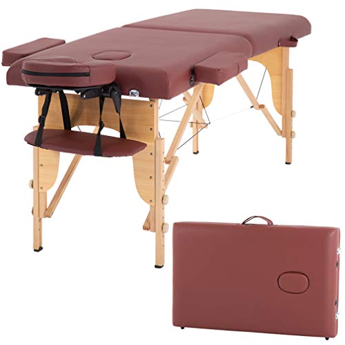 Massage Table Massage Bed Spa Bed Heigh Adjustable Salon Bed 73 Inch Portable...