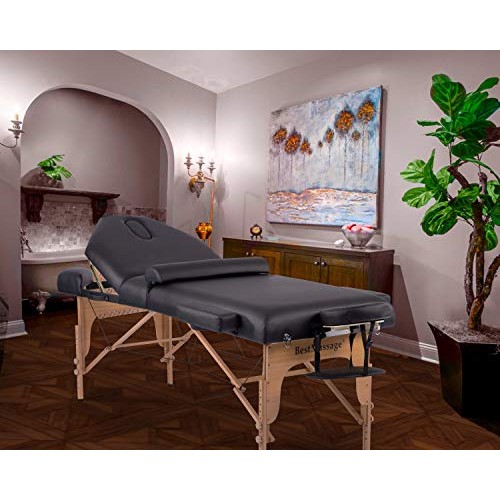 Massage Table Massage Bed Spa Bed Height Adjustable 77-86 Inches Long 30 Inch...