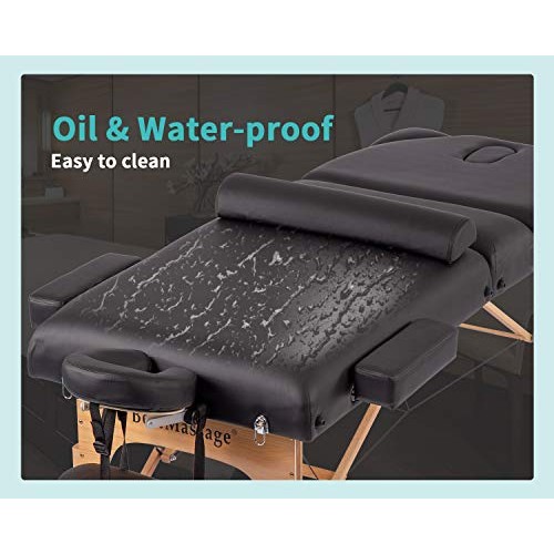 Massage Table Massage Bed Spa Bed Height Adjustable 77-86 Inches Long 30 Inch...