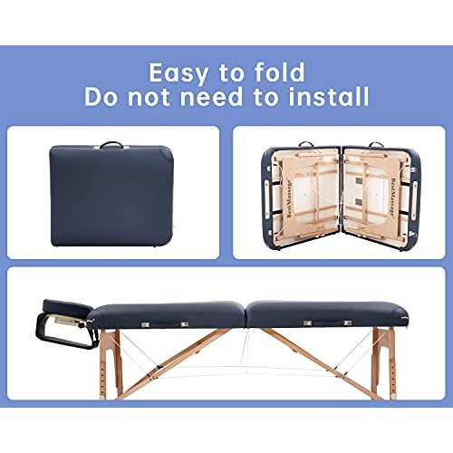 Massage Table, Portable Massage Tables, 84 Inches Long 30 Inchs Wide Height A...