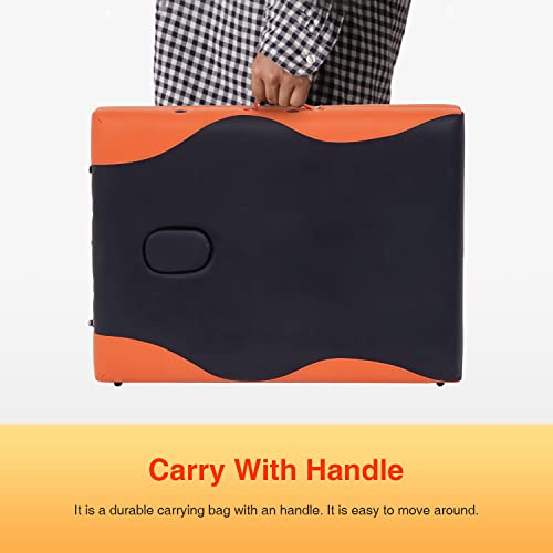 Massage Table Spa Bed Massage Bed 3 Fold 84 Inch Height Adjustable Aluminium ...