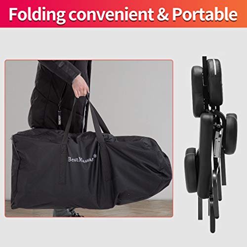 Portable Massage Chairs Tattoo Chair Therapy Chair 4 Inches Thickness Sponge ...