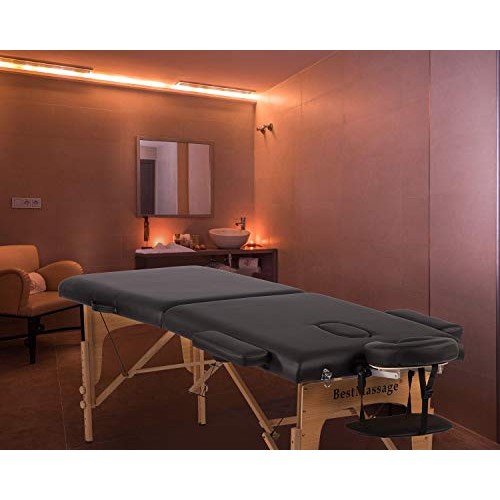 Portable Massage Table 84 Inchs Length 28 Inch Width PU Leather Massage Bed S...