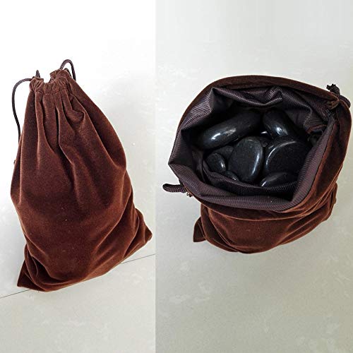 Large Size Massage Hot Stones with Mushroom Shaped Massage Guasha Tool, 23 pc...