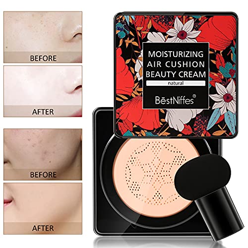 Mushroom Head Foundation,Air Cushion CC Cream BB Cream, Moisturizing Conceale...
