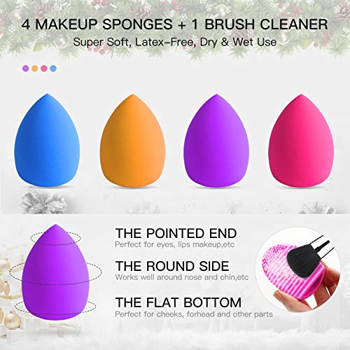 BESTOPE Makeup Brushes 16PCs Makeup Brushes Set with 4PCs Beauty Blender Spon...