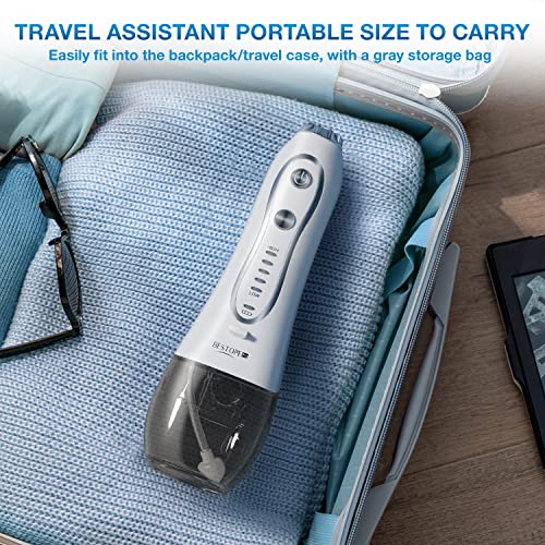 Cordless Water Flosser for Teeth, BESTOPE Pro Water Oral Flossers with 5 Mode...