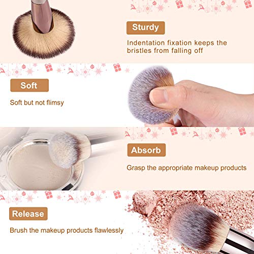 Makeup Brushes Premium Synthetic Foundation - 18 Pcs Eye Makeup Brushes Set P...