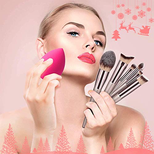 Makeup Brushes Premium Synthetic Foundation - 18 Pcs Eye Makeup Brushes Set P...