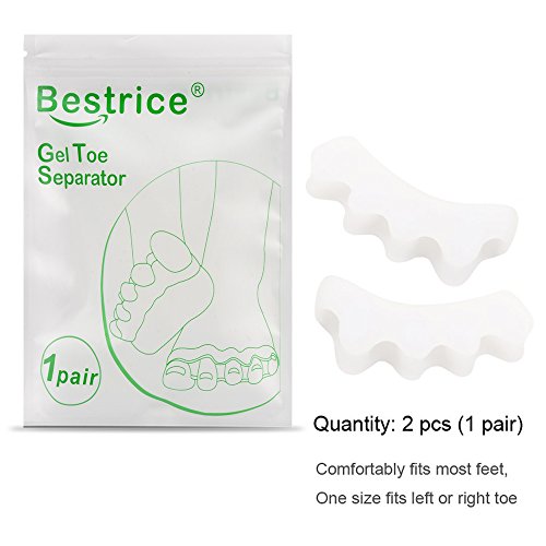 Gel Toe Separator,Bestrice Toe Spacers Rubber Toe Stretchers Used for Sports ...