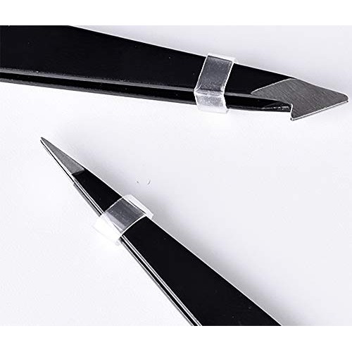 BesYouSel 3Pcs Professional Tweezers Set Stainless Steel Eyebrow Tweezers Kit...