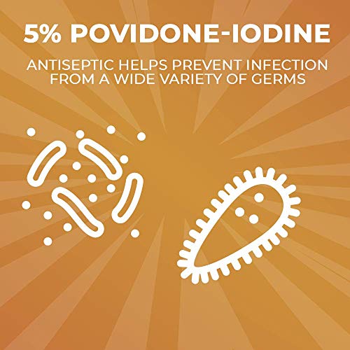 Betadine Antiseptic Dry Powder Spray, No Mess, No Drip, No Sting Promise, 5% ...