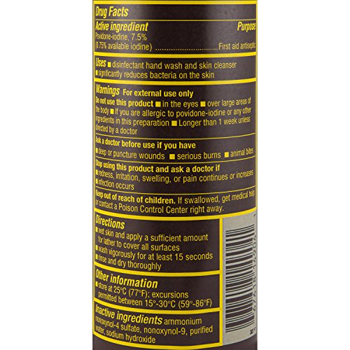 Betadine Skin Cleanser, 4 Ounces, Antiseptic Hand Wash