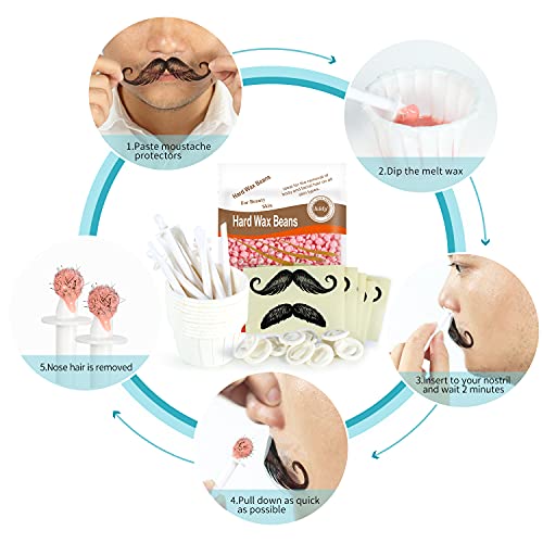 Hard Wax Beads For Hair Removal,Beth lee 5 Colors Stripless Waxing Beans Melt...