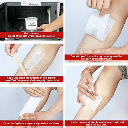Smooth Hair Removal Soft Wax Kit,Milk Gentle and Soothing Formula Mild Wax Fo...