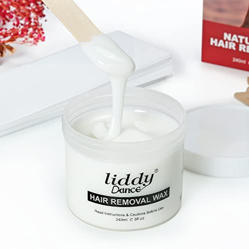 Smooth Hair Removal Soft Wax Kit,Milk Gentle and Soothing Formula Mild Wax Fo...