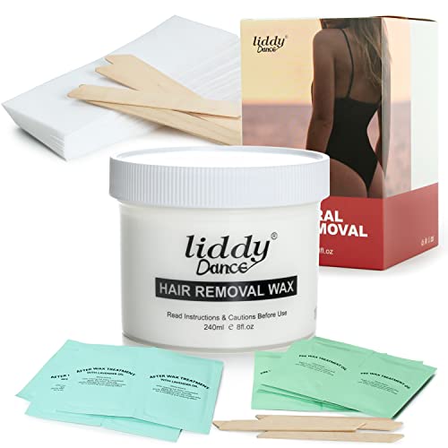 Smooth Hair Removal Soft Wax Kit,Milk Gentle and Soothing Formula Mild Wax Fo...