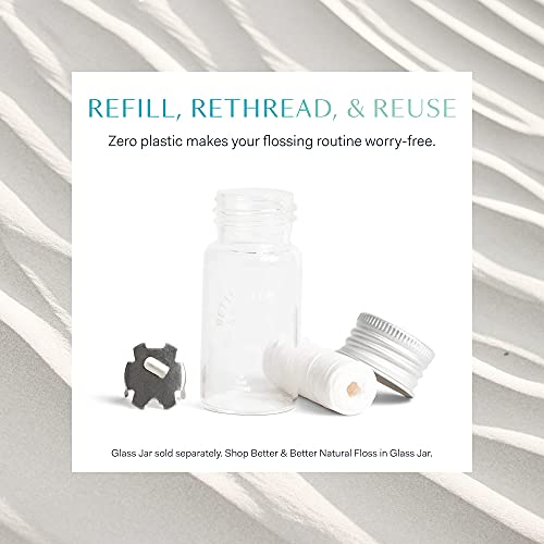Better & Better Natural Floss Refill | Vegan, 100% Plant-Based Waxed Dental F...
