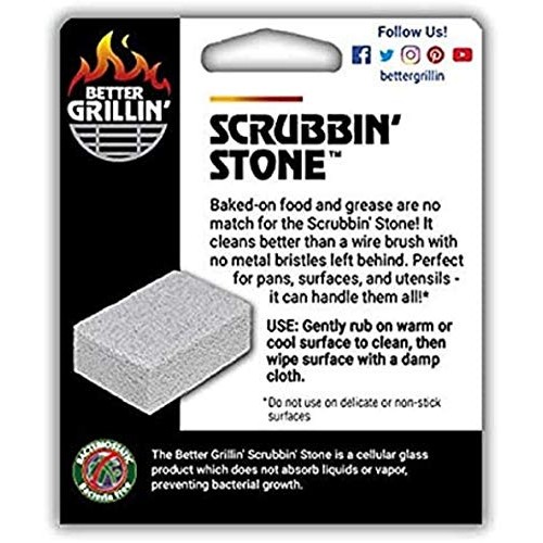 Better Grillin Scrubbin Stone Grill Cleaner-Scouring Brick/Barbecue Grill Bru...