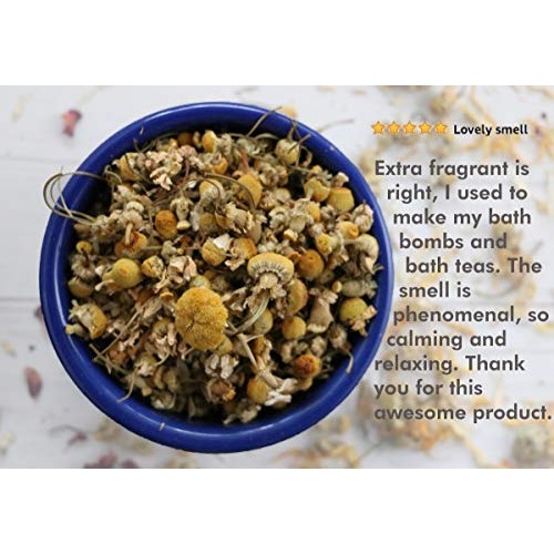 Whole Chamomile Flowers - Food Grade Dry Flowers for Loose Tea, Baking, DIY S...