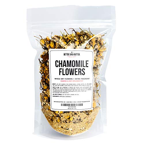 Whole Chamomile Flowers - Food Grade Dry Flowers for Loose Tea, Baking, DIY S...