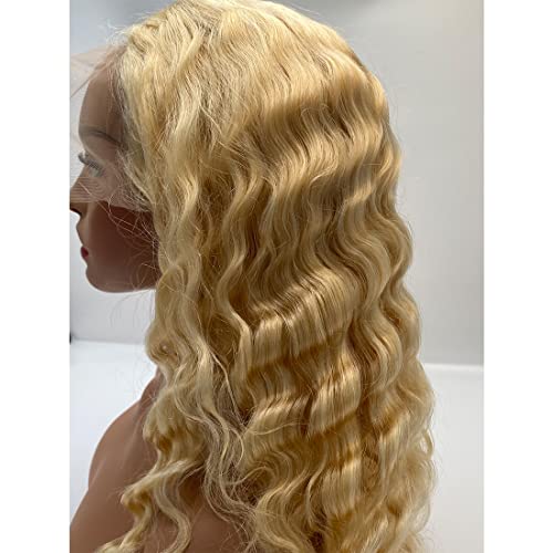 Bettermood 613 Blonde Lace Front Wigs Human Hair 13x4 Loose Deep Wave 613 Lac...