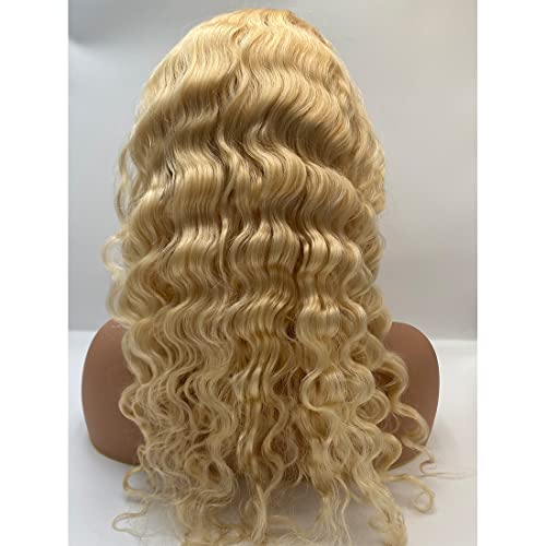 Bettermood 613 Blonde Lace Front Wigs Human Hair 13x4 Loose Deep Wave 613 Lac...