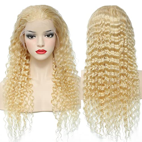 Bettermood Blonde 613 Lace Front Wigs Human Hair 22inch 13x6 Deep Wave 613 La...