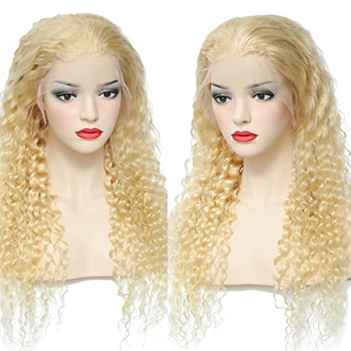 Bettermood Blonde 613 Lace Front Wigs Human Hair 22inch 13x6 Deep Wave 613 La...