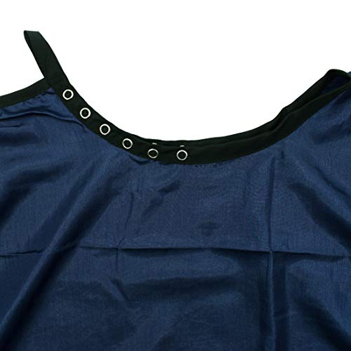 Betty Dain Premier Barber Cutting/Styling Cape, Black Trim Piping, High-end L...