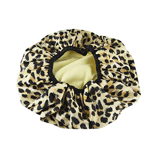 Reusable Nylon Shower Cap & Bath Cap, Reversible Oversized Waterproof Shower ...