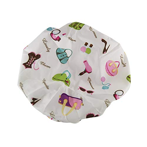 Reusable Shower Cap & Bath Cap, Lined, Oversized Waterproof Shower Caps Large...