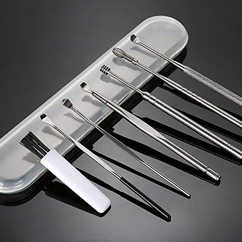 7 Pcs Ear Pick, BetyBedy Ear Cleansing Tool Set, Ear Curette Earwax Removal K...