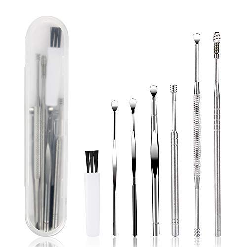 7 Pcs Ear Pick, BetyBedy Ear Cleansing Tool Set, Ear Curette Earwax Removal K...