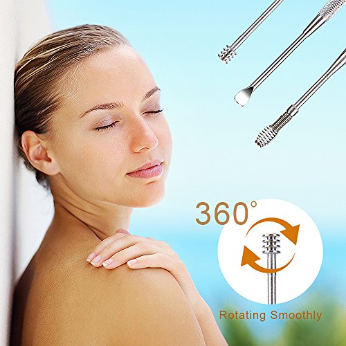 7 Pcs Ear Pick Earwax Removal Kit, BetyBedy Ear Cleansing Tool Set, Ear Curet...