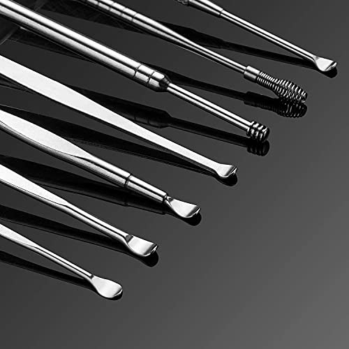 Ear Pick Ear Curette Earwax Pick Removal Tool Kit 8 Pcs, Stainless Steel Ear ...