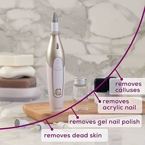 Beurer 14-piece Professional Manicure & Pedicure Nail Drill Kit, Cordless, 10...