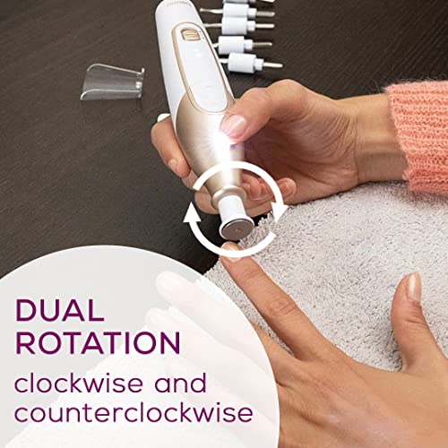 Beurer 14-piece Professional Manicure & Pedicure Nail Drill Kit, Cordless, 10...