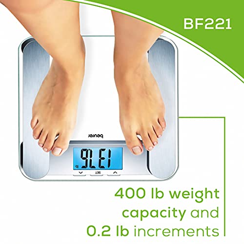 Beurer BF221 Body Fat Scale | XL Digital Weight Scale & Body Fat Analyzer | M...