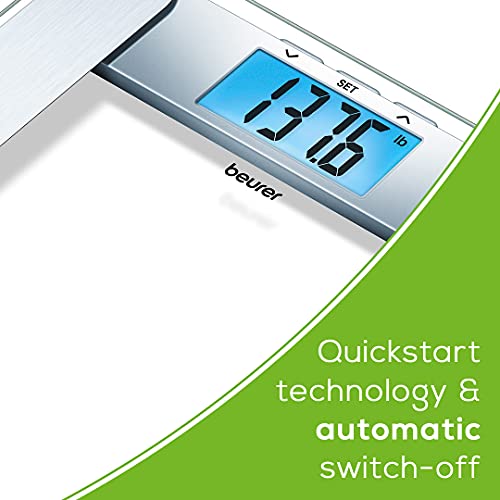 Beurer BF221 Body Fat Scale | XL Digital Weight Scale & Body Fat Analyzer | M...