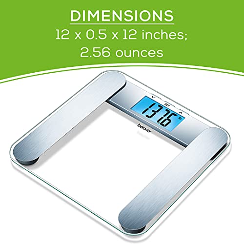 Beurer BF221 Body Fat Scale | XL Digital Weight Scale & Body Fat Analyzer | M...
