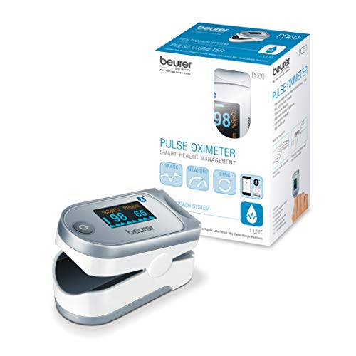 Beurer Bluetooth Digital fingertip Pulse Oximeter, Blood Oxygen Saturation & ...