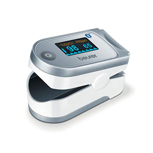 Beurer Bluetooth Digital fingertip Pulse Oximeter, Blood Oxygen Saturation & ...