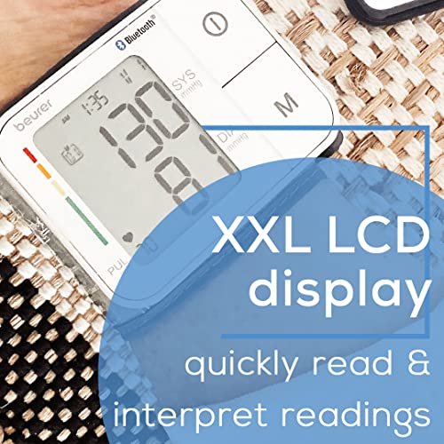 Beurer Bluetooth Smart, Wireless & Automatic Wrist Blood Pressure Monitor wit...