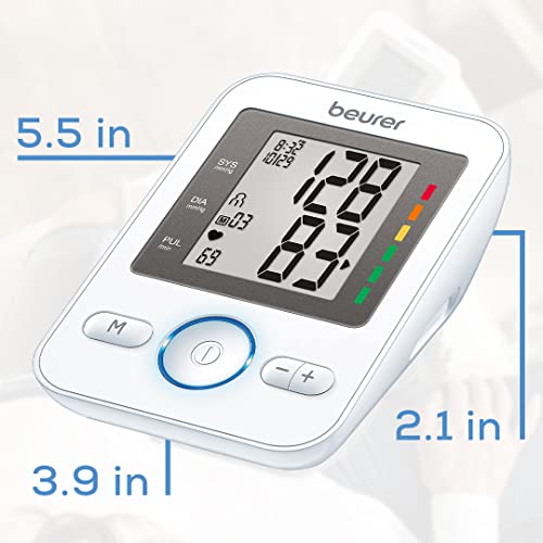 Beurer BM31 Upper Arm Blood Pressure Monitor for Home Use, Large Cuff | Autom...
