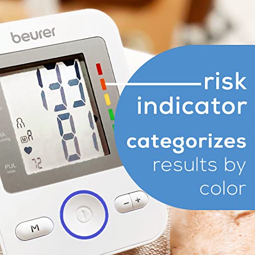 Beurer BM31 Upper Arm Blood Pressure Monitor for Home Use, Large Cuff | Autom...