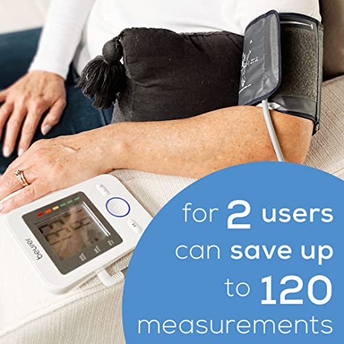 Beurer BM31 Upper Arm Blood Pressure Monitor for Home Use, Large Cuff | Autom...