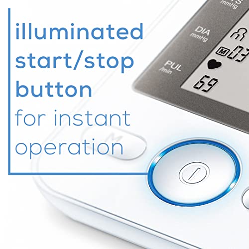 Beurer BM31 Upper Arm Blood Pressure Monitor for Home Use, Large Cuff | Autom...