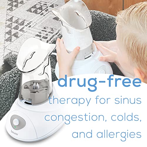 Beurer Personal Steam Inhaler for Cough and Cold | Face Steamer with Flexible...